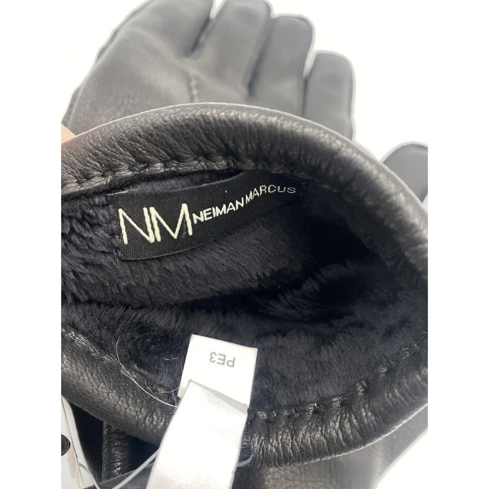 Nieman Marcus Women's Leather Lined Faux Fur Black XL Tags‎ Read